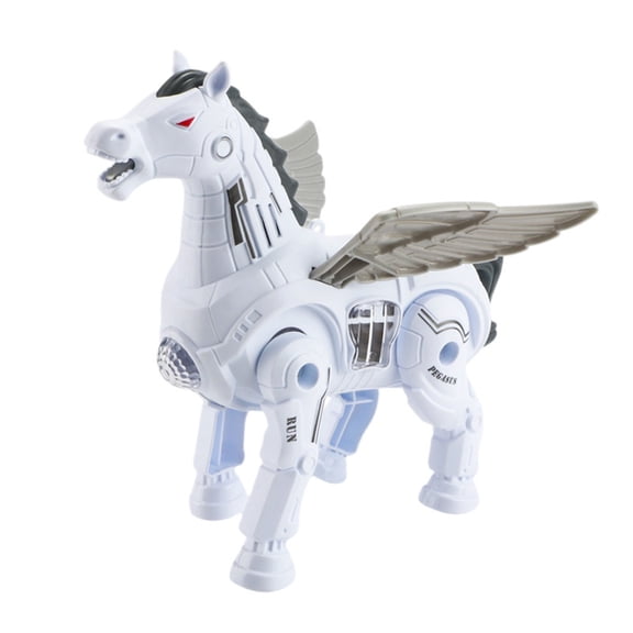 Mechanical Electric Pegasus Toy Simulation Animal Pegasus Model Large Children Toy Mechanical Horse