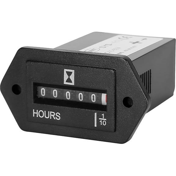 Mechanical Engine Hour Meter Ac 110v 120v 220v 230v For Air Compressor Golf Cart Club House Generator Atv Chainsaw Tiller Chipper