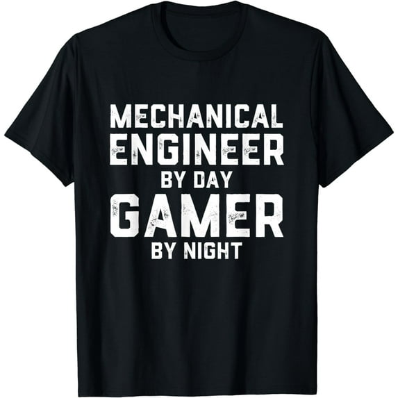 Mechanical Engineer By Day Gamer By Night Meme For Engineers T-Shirt