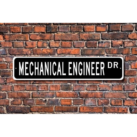Mechanical Engineer Mechanical Engineer Gift Mechanical Engineer sign engineer mechanics study Metal Aluminum Sign - Size: 16 x 4 Inches