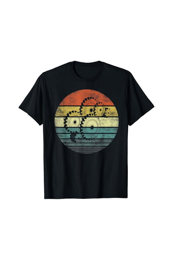 Mechanical Engineer Retro Cogs Engineering Gear T-Shirt
