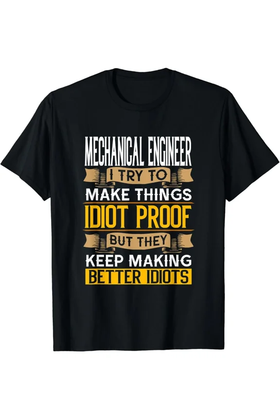 Mechanical Engineer Sarcastic Graphic Engineering Logic Problem Unisex T-Shirt, up to size 5XL