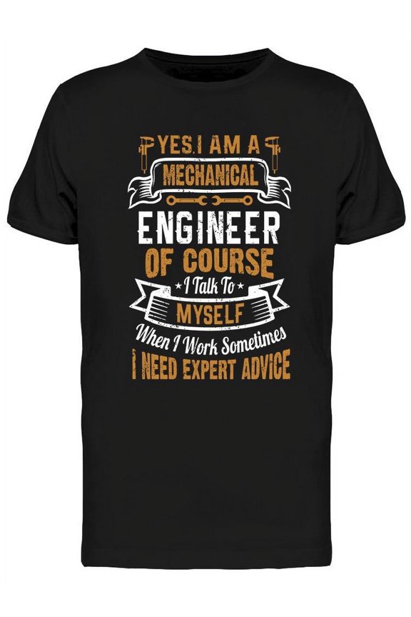 Mechanical Engineer T-Shirt Men -Image by Shutterstock, Male Small