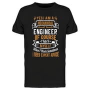 Mechanical Engineer T-Shirt Men -Image by Shutterstock, Male Small