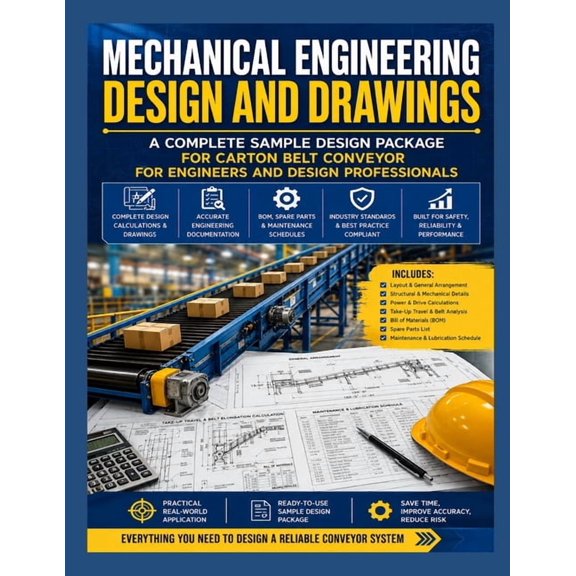 Mechanical Engineering Design and Drawings: A Complete Sample Design Package for Carton Belt Conveyor for Engineers and , (Paperback)
