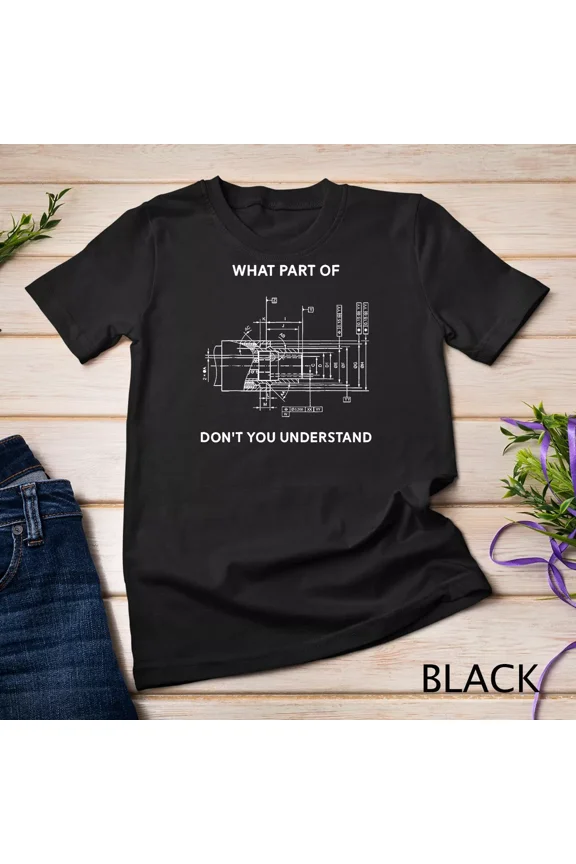 Mechanical Engineering Funny Gear Graphic Design Unisex T-Shirt, S-5XL