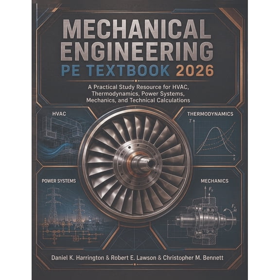 Mechanical Engineering PE Textbook 2026: A Practical Study Resource for HVAC, Thermodynamics, Power Systems, Mechanics, , (Paperback)