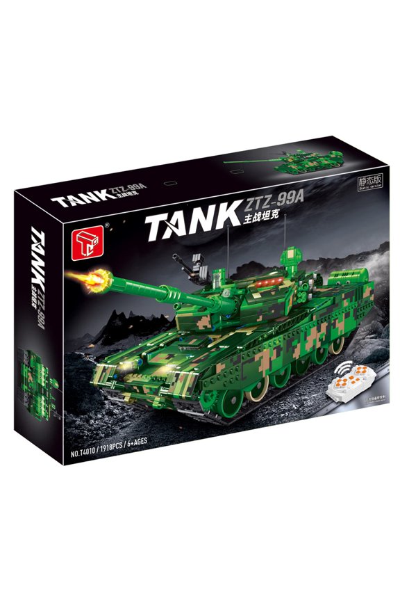 Mechanical Engineering Series Fire Truck - Tank Boy Puzzle Assembling Small Particle Building Blocks