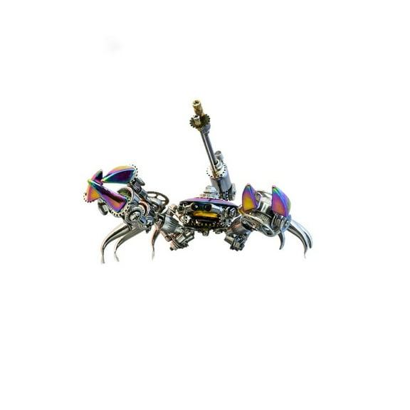 Mechanical Fiddler Crab 3D Metal Steampunk Assembly Model Kit, 281PCS DIY Puzzle for Adults Creative Desktop Ornament Gift