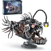 Mechanical Fish Building Sets,Ocean Animal Collection Toy,Adults Home or Office Decor,STEM Building Gift for Teens Boys and Girls 8-14 1038PCS
