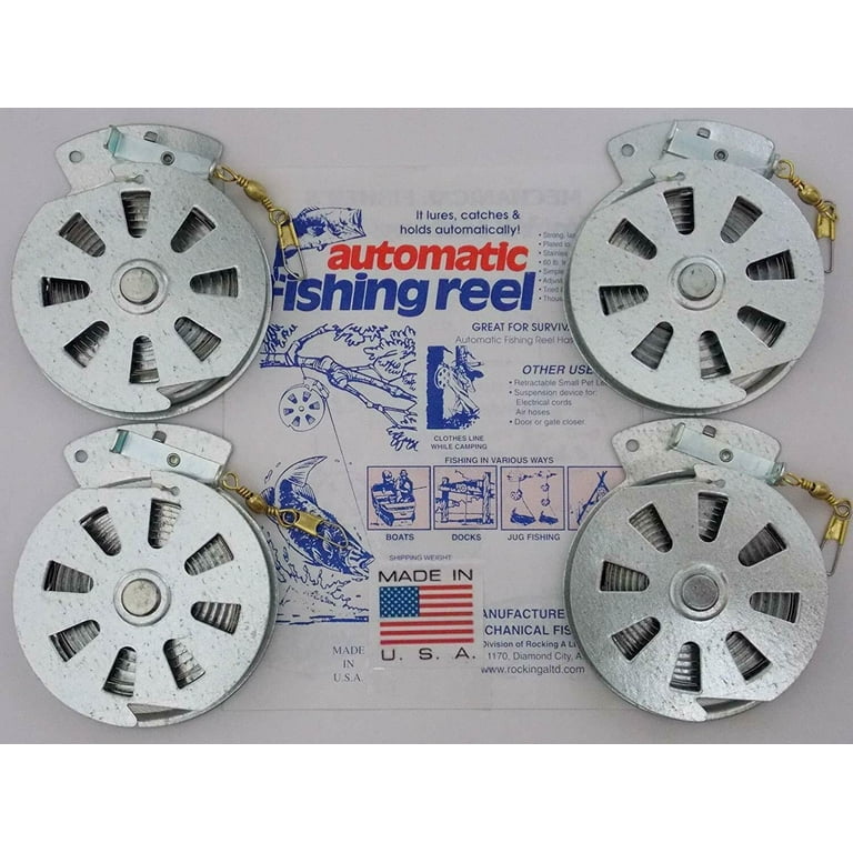 Mechanical Fisher Yo-Yo Automatic Fishing Reels, 12-Pack