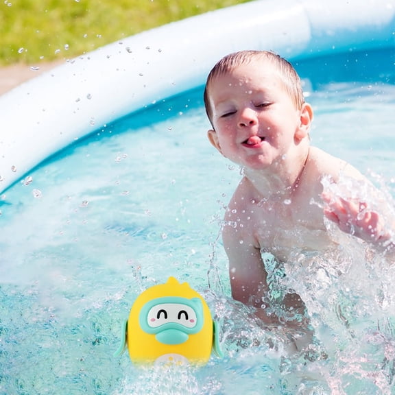 Mechanical Floating Boat Bath Toy with Wind Up Function Penguin Design for Swimming Pool and Bathtub Play No Battery Required Promotes Hand Eye Coordination and Water Exploration Activity