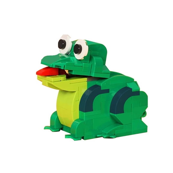 Mechanical Frog Animal Display Model, Building Bricks Assembly Kit