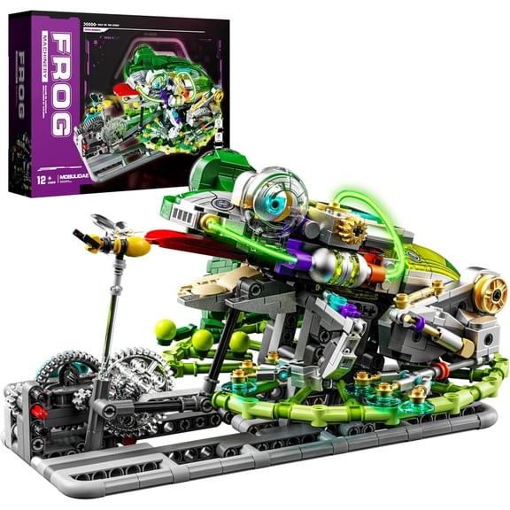 Mechanical Frog Animal Series Toy Building Set, Adult Home or Office Decoration, STEM Building Gift for Adults and Ages 14+ (898PCS)