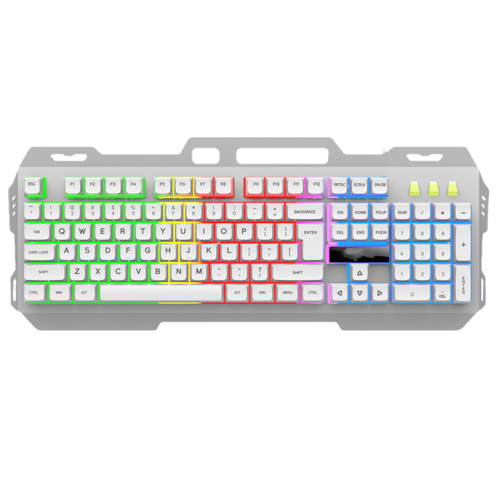Mechanical Game Keyboard | Light Up RGB Mechanical Keyboard, Aesthetic ...