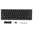 Mechanical Gaming Keyboard 61 Red Switches Keys Keyboard Portable LED Backlit Mini Keyboard for