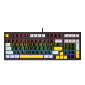 Mechanical Gaming Keyboard 96 Keys LED Backlit Gaming Keyboard Corded Ergonomic Office Keyboard for PC Gamers Desktop