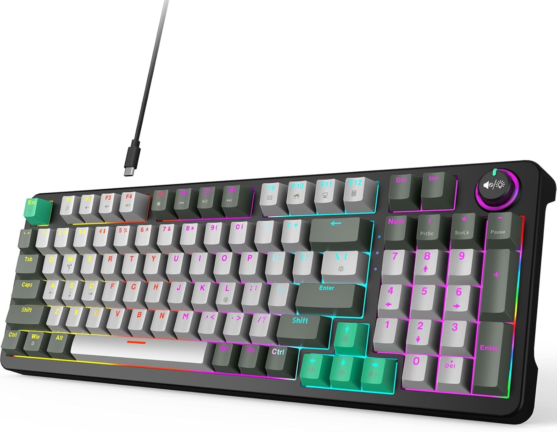 Curated visual reference: Plug And Play Led Backlight Mechanical Keyboard Kit Reference: Mechanical Gaming Keyboard Full Keys Led Backlit Programmable Plug