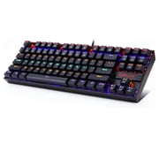 Mechanical Gaming Keyboard REDRAGON K552-KR, 87-Key TKL Wired Keyboard, Hot-Swappable Red Switches, Rainbow LED Backlit, Double-Shot Keycaps, Anti-Ghosting, USB Gaming Keyboard for PC