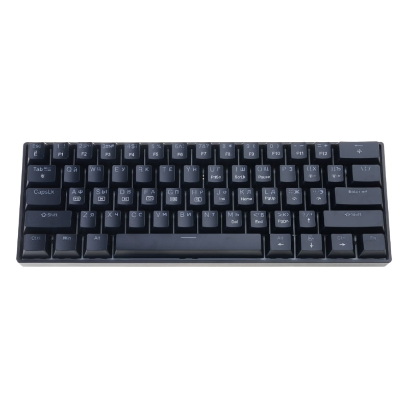 Mechanical Gaming Keyboard with LED Backlit Keyboard 61 Key Corded Computer Keyboard for Laptop PC Gamer Office Work