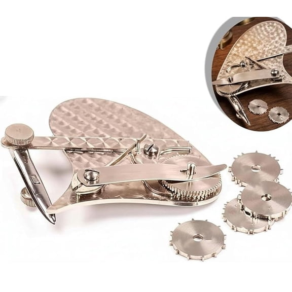 Mechanical Gear Train Ruling Pen, Mechanical Pattern Gear Train Ruling Pen, Vintage Precision Dotting Pen Set, with 4 Interchangeable Dotting Wheels for Blueprint Restoration and Drawing