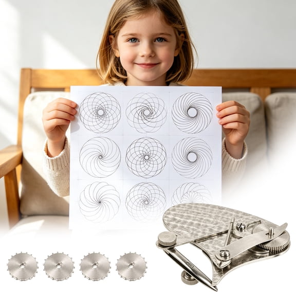 Mechanical Gear Train Ruling Pen,Vintage Precision Dotting Pen Set with 4 Interchangeable Dotting Wheels,The Blueprint Drafting Mechanical Gear Train Ruling Pen for Architects Designers (1pc)