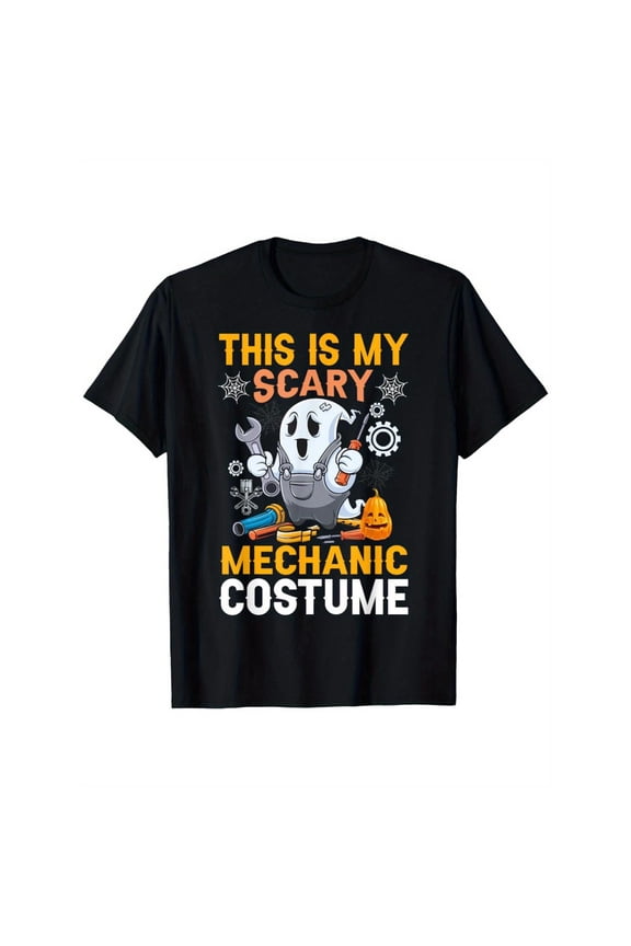 Mechanical Graphic Tee Funny T Shirt Tops Comfortable Casual Short Sleeve Round Neck Black S-5XL