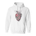 thumbnail image 1 of Mechanical Heart Sketch Hoodie Men -Image by Shutterstock, Male 4X-Large, 1 of 4