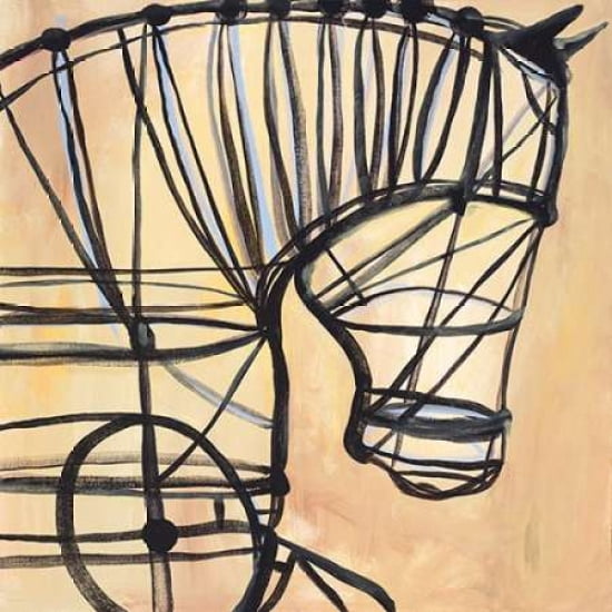 Mechanical Horse Canvas Art - JC Pino (24 x 24)