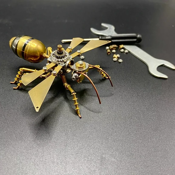 Mechanical Insect Ant Metal handmade Insect Figurine Bug Steampunk Home Decor