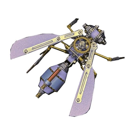 Mechanical Insect Metal Model Kit, 122PCS 3D Metal Windrider Patrol B Assembly Desk Decor, Compact Steampunk Collectible for Aults
