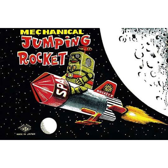 Mechanical Jumping Rocket- Fine Art Canvas Print (20" x 30")