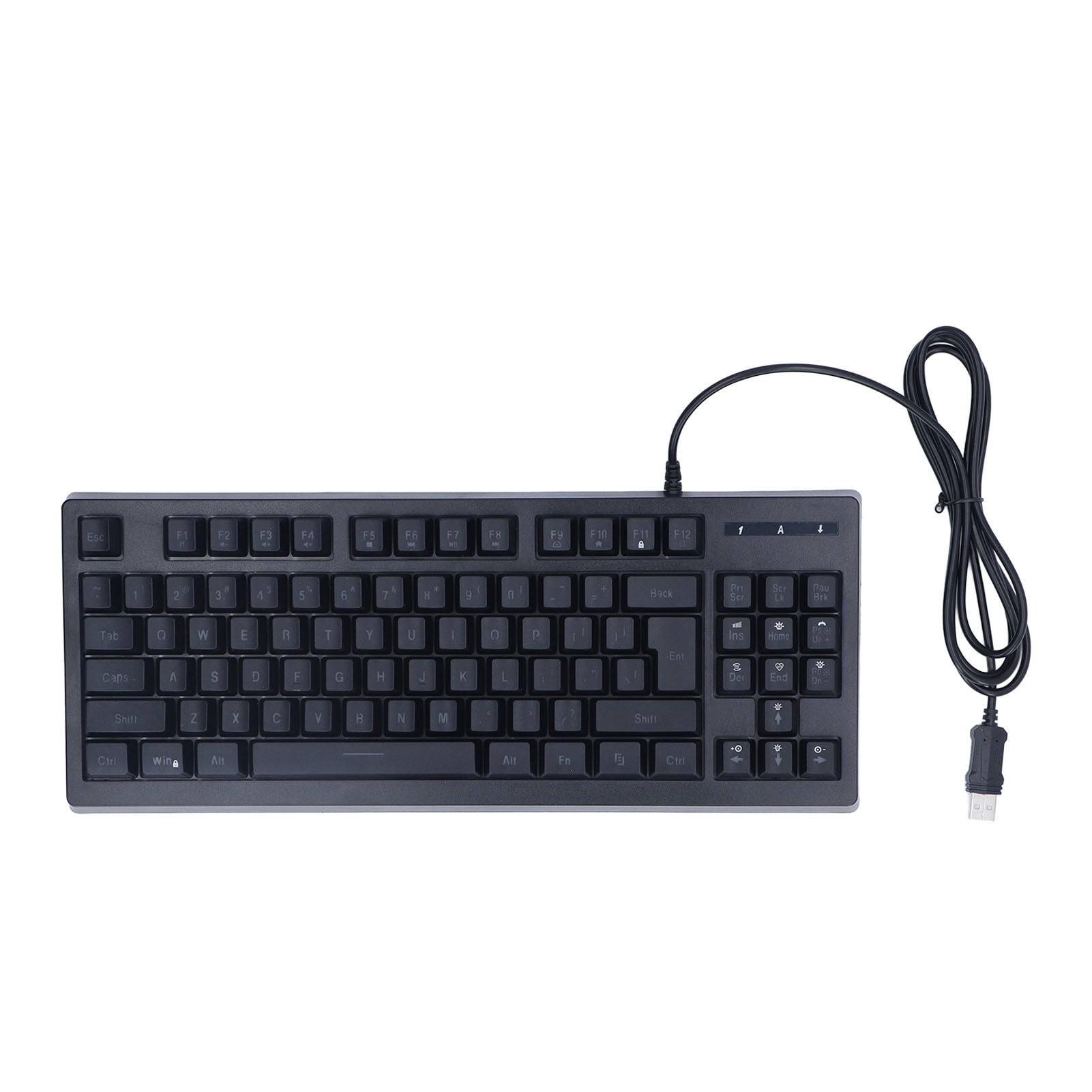 Mechanical Keyboard 87 Keys Wired RGB Bright Backlight Compact Two ...