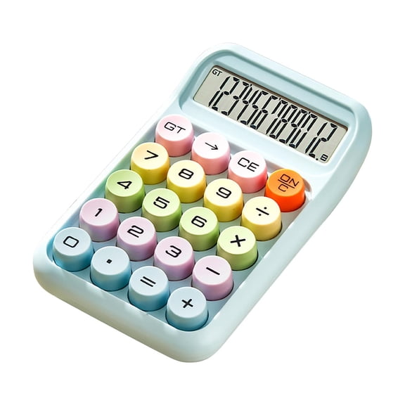 Mechanical Keyboard Calculator, Multifunctional Computing Device, Ergonomic Round Keys for Elementary School and Professional Use, Durable Hard Body, Stylish Design