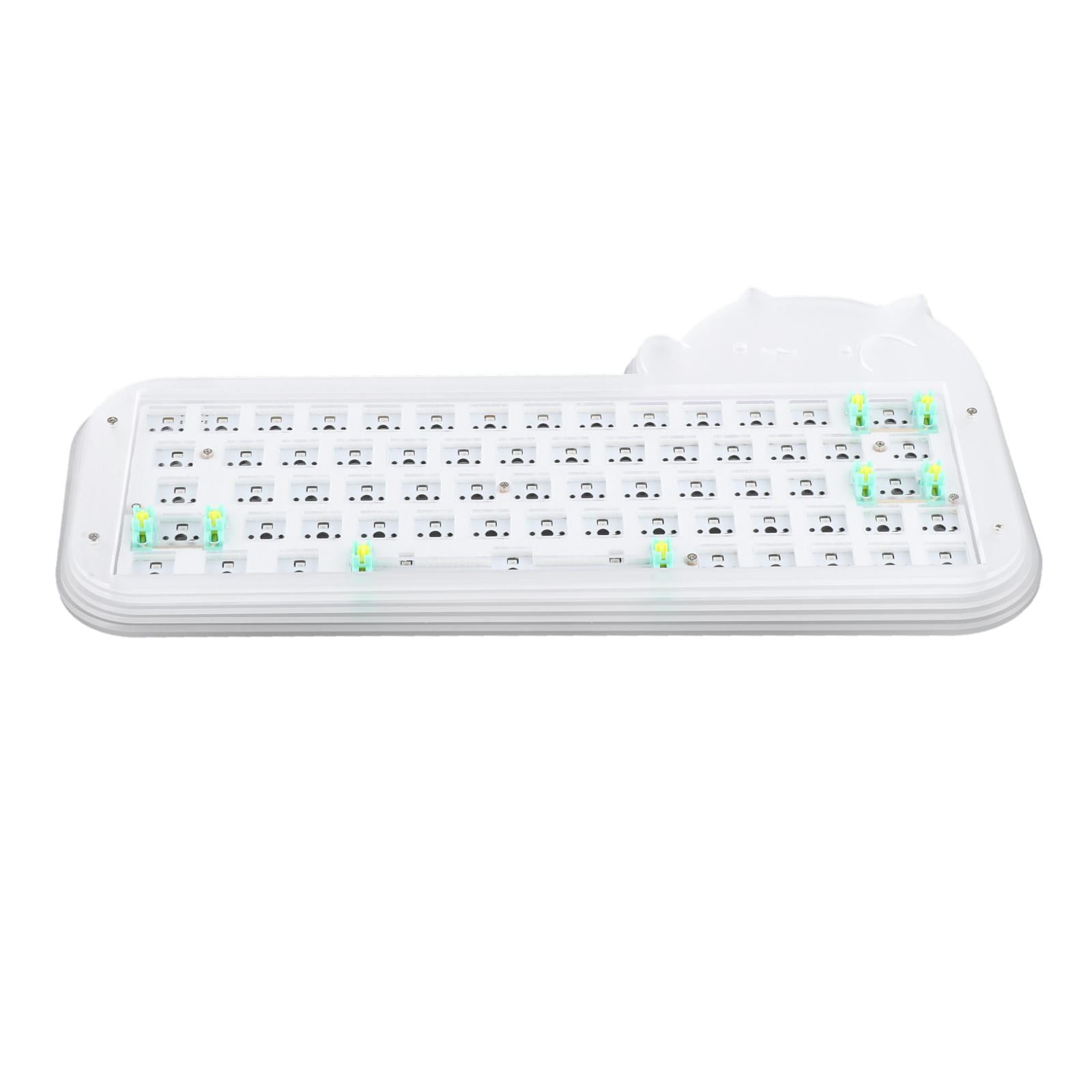 Mechanical Keyboard DIY Kit Hot Swap Switches Backlit RGB 65% 64 Keys Wired Cute