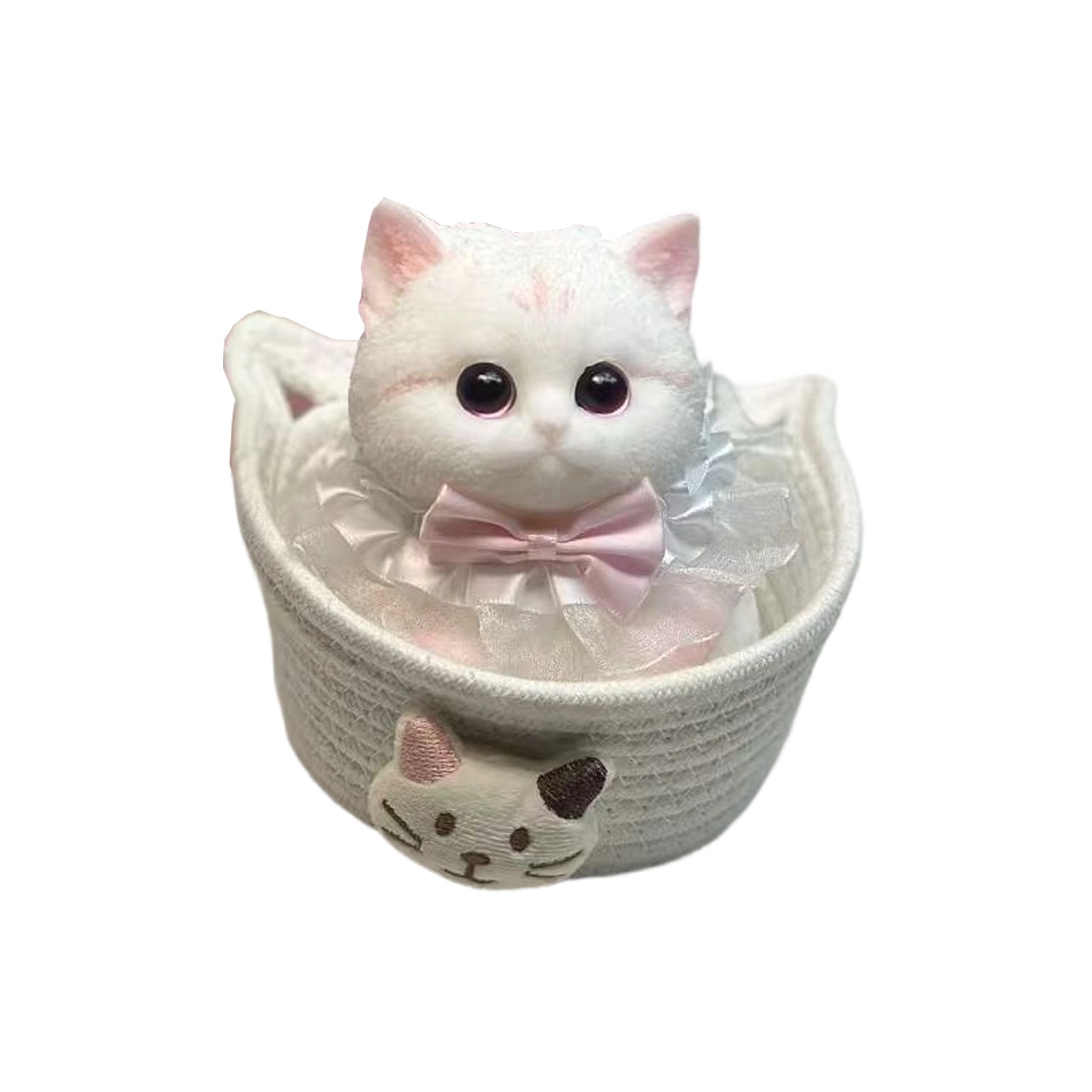 Slow Rising Cat Face Stress Ball Relief Tool for Feline Lovers, Soft Decompression Foam Squeeze Accessory, Portable Relaxation Tool for Office Desks, D