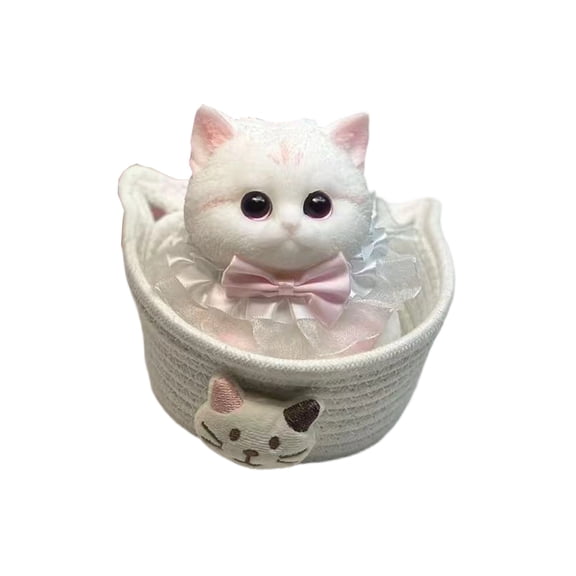 Slow Rising Cat Face Stress Ball Relief Tool for Feline Lovers, Soft Decompression Foam Squeeze Accessory, Portable Relaxation Tool for Office Desks, D