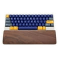 thumbnail image 1 of Mechanical Keyboard Holder Wooden Hand Pad Wrist Pad Palm Rest Support Easy Typing, Polished S Brown, 1 of 10