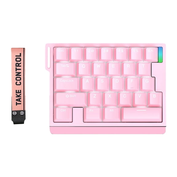 Magnetic Switching Gaming Keyboard One Handed LED Hotswap Adjustable Actuation Keypad Ergonomic Mechanical Keyboard