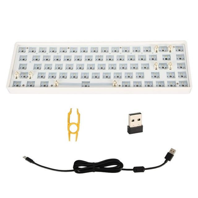 Mechanical Keyboard Kit 68 Keys 2.4G BT Wired Mode 65 Layout Hot Swap