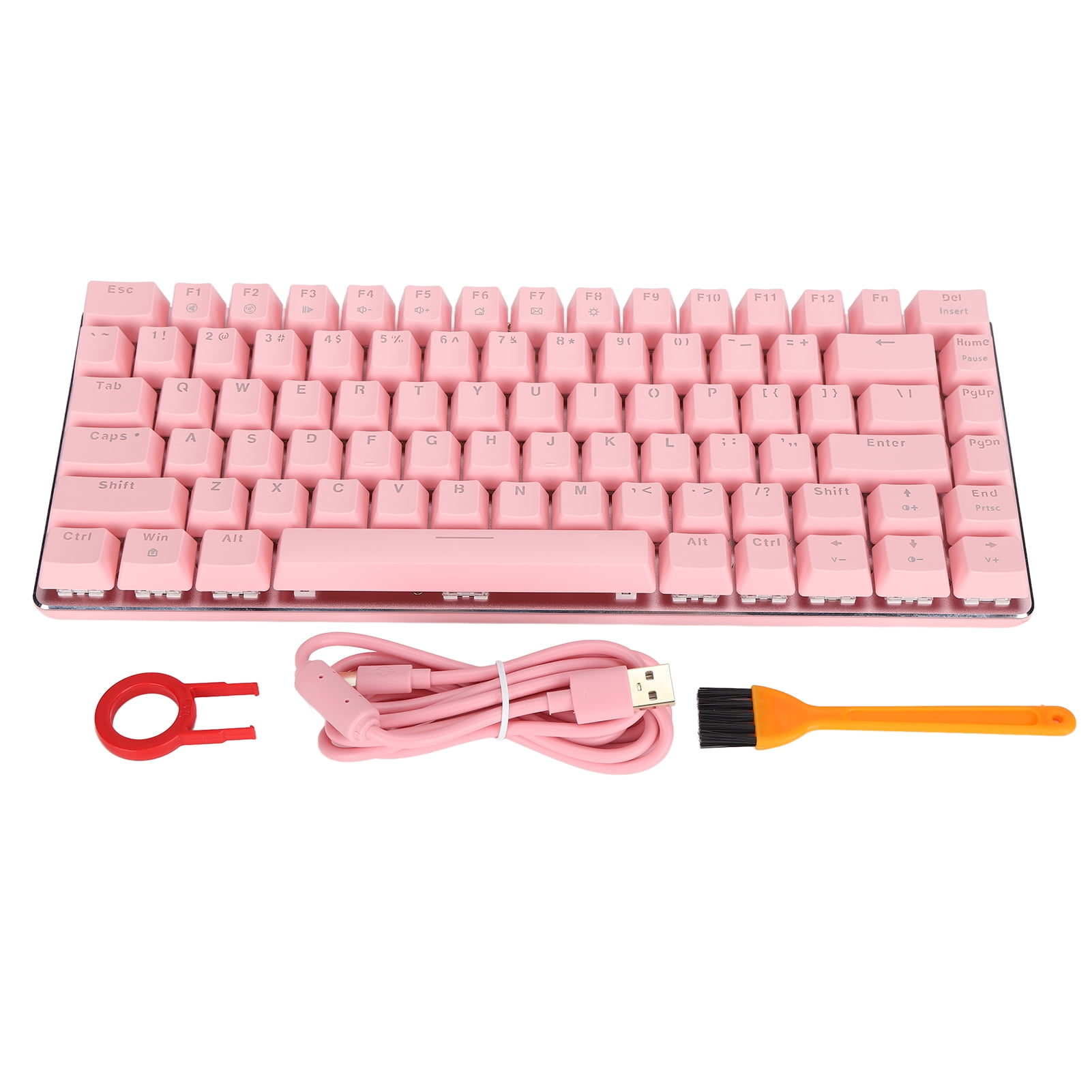 Mechanical Keyboard N Key Rollover 82 Keys Sensitive Red Switch Independent Wire Design PC