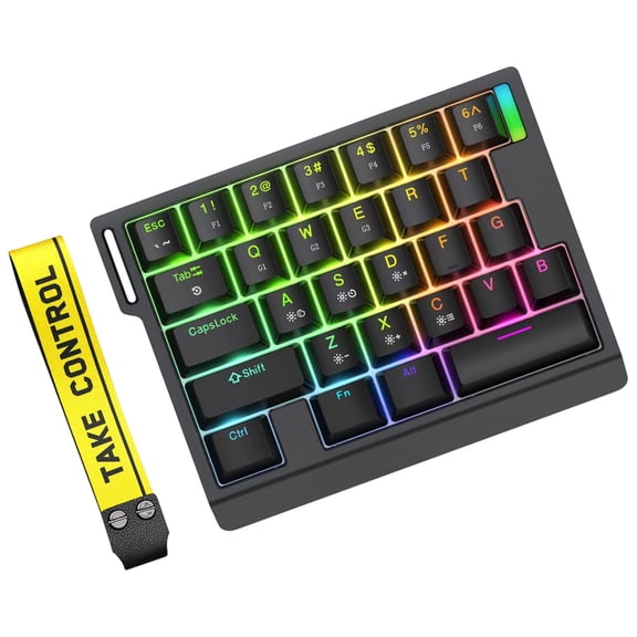 Mechanical Keyboard Single Handed 29 Keys Switching Ergonomic Quick Gaming Keyboard for Desktop