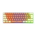 thumbnail image 1 of Mechanical Keyboard, Wired Compact 61 Keys for Computer Laptop, Ergonomic RGB Backlit Gaming Keyboard, 1 of 4