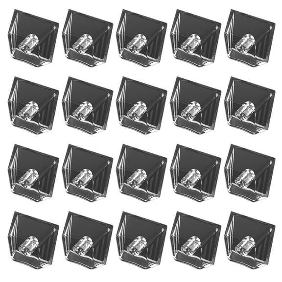 20Pcs Transparent PC Keycaps Mechanical Keyboards Keycaps Blank Backlit Keycaps for Switches Mechanical Keyboards