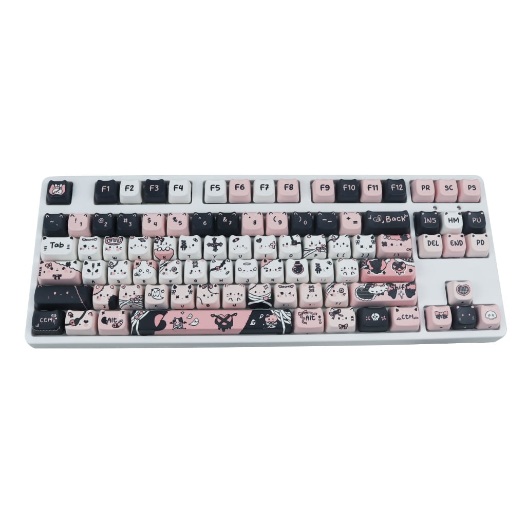 Mechanical Keyboards Keycaps With Cats Pattern for 61 96 98 104 108 ...