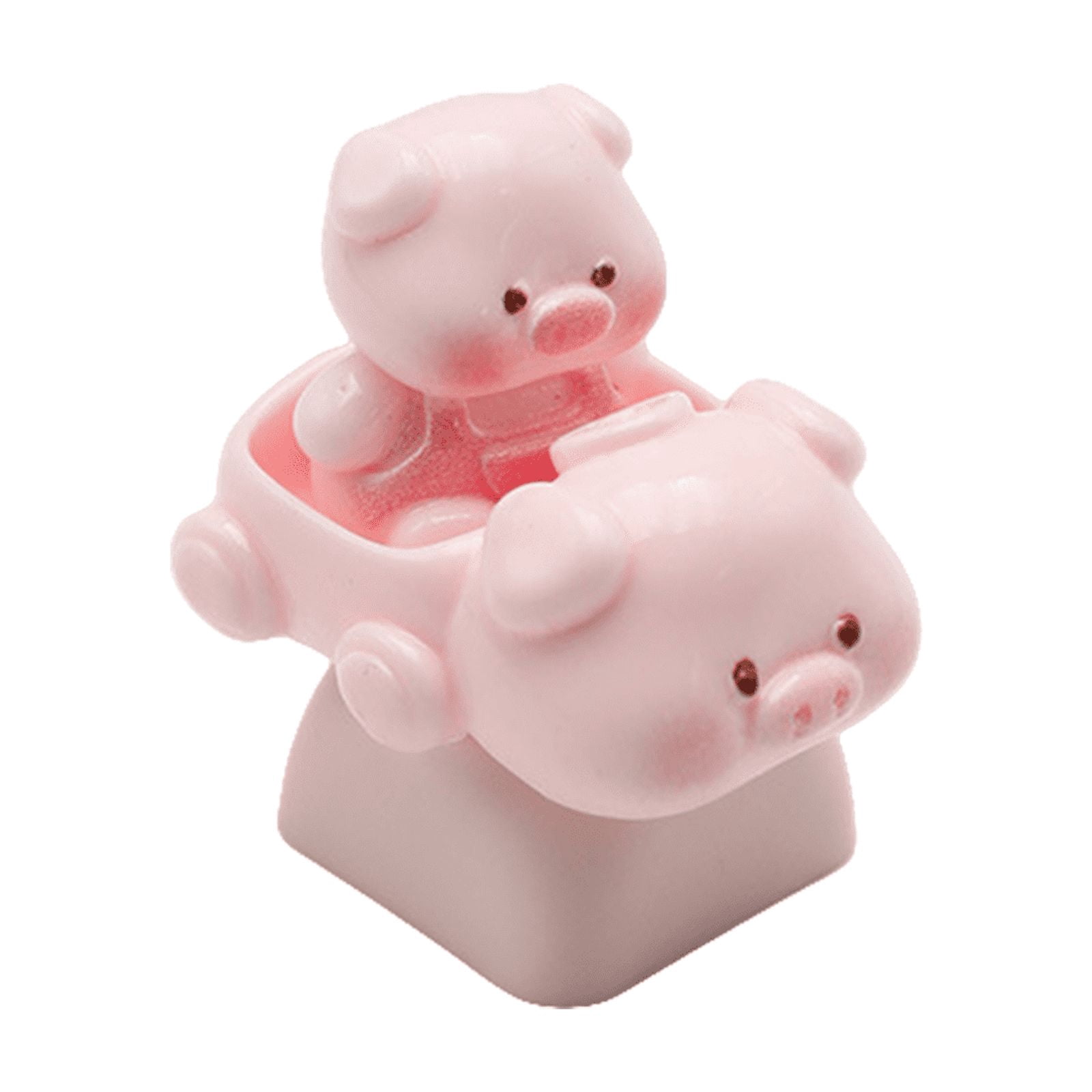 Mechanical Keycap Featuring 3D Piggy Figures Resin Keycaps Ensures ...