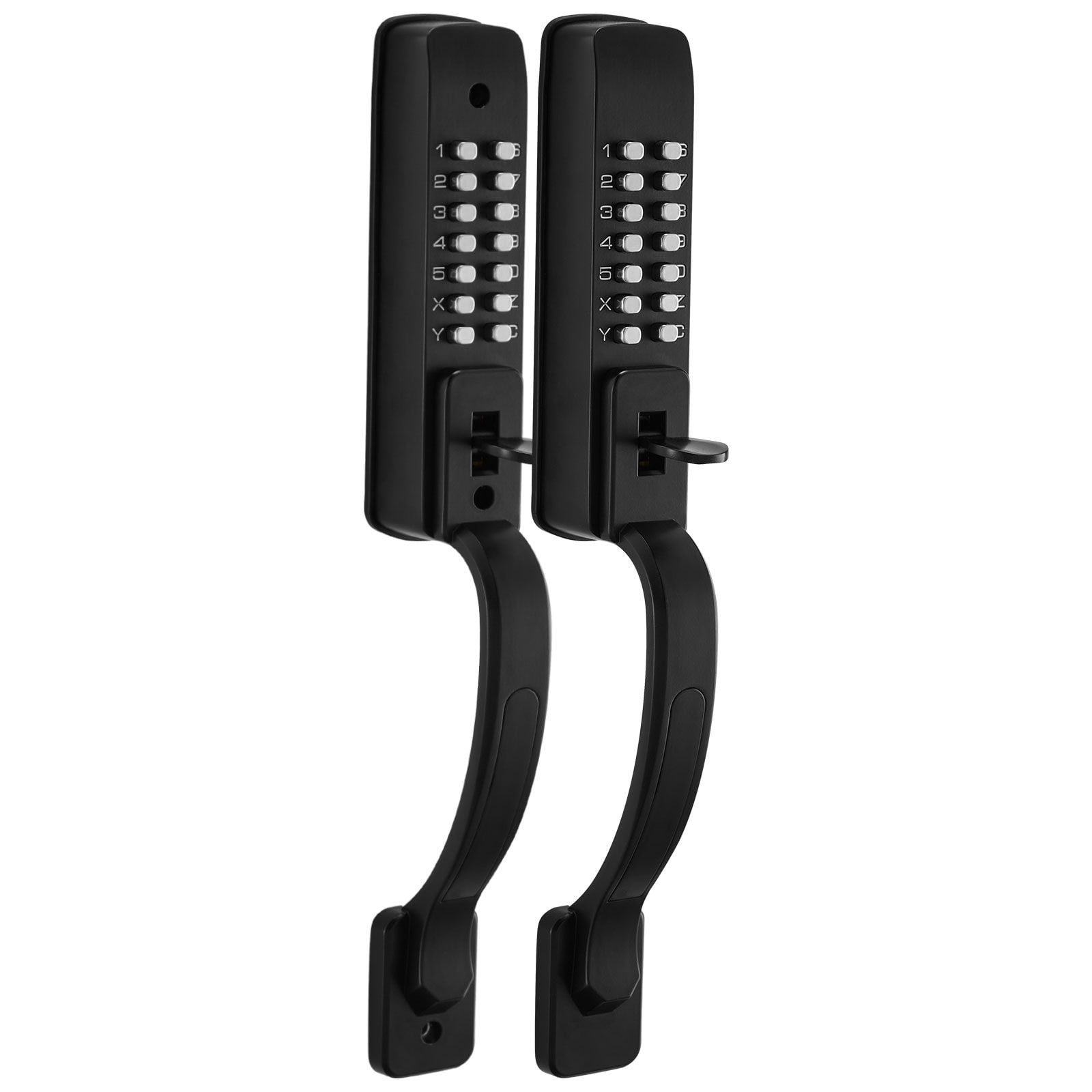 Mechanical Keyless Door Lock Gen2 Double-Sided 4-7 Digit Code Aluminum Alloy for Front Gate Garden Garage