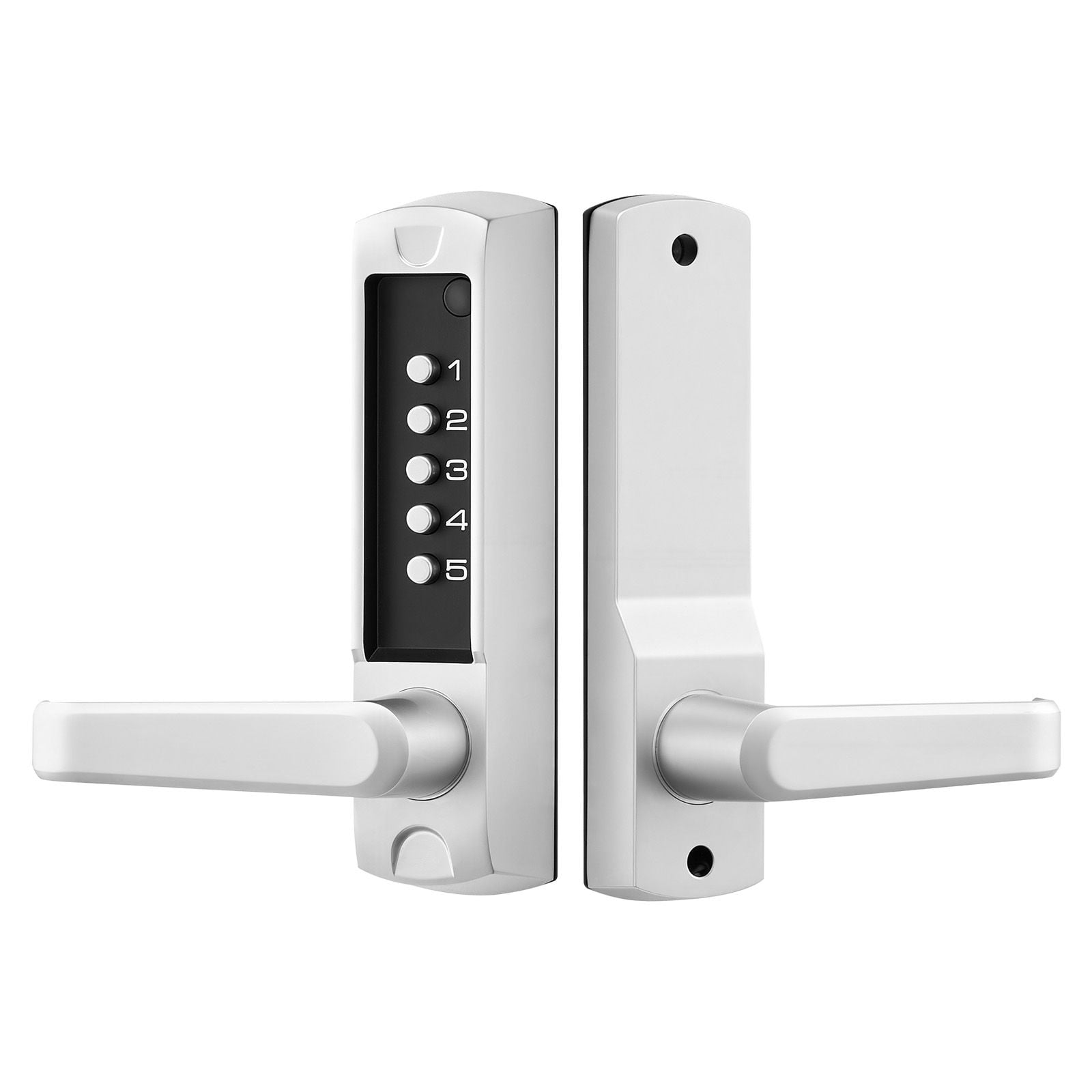 Mechanical Keyless Door Lock Gen2 Single-Sided 5-Digit Code Zinc Alloy for Front Gate Garden Garage