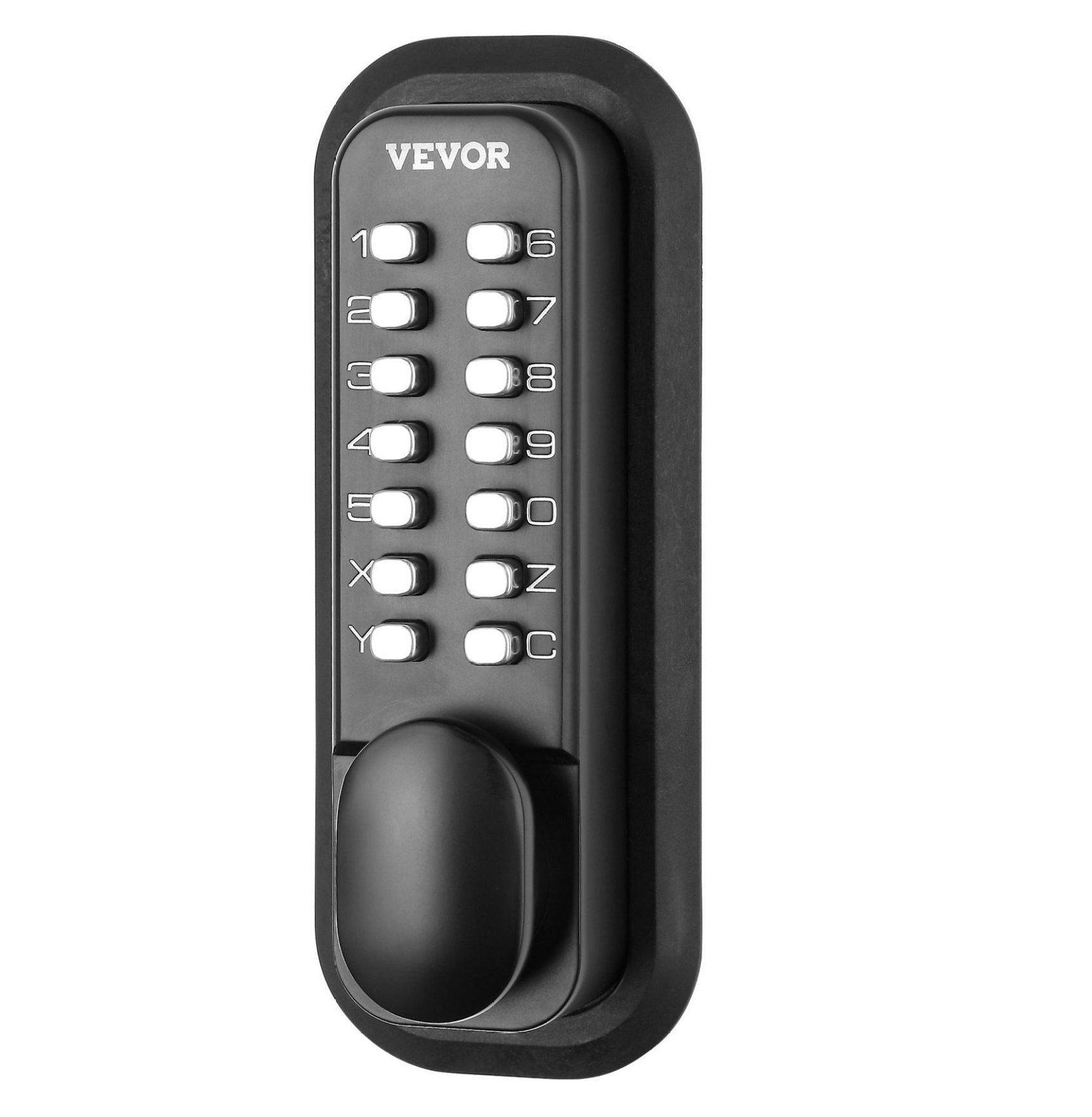 Mechanical Keyless Entry Door Lock, 14 Digit Keypad, Outdoor Gate Door ...