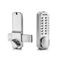 thumbnail image 1 of Mechanical Keyless Entry Door Lock 14 Key Adjustable Thumb Knob Zinc Alloy Waterproof Single Side for Home Office, 1 of 6